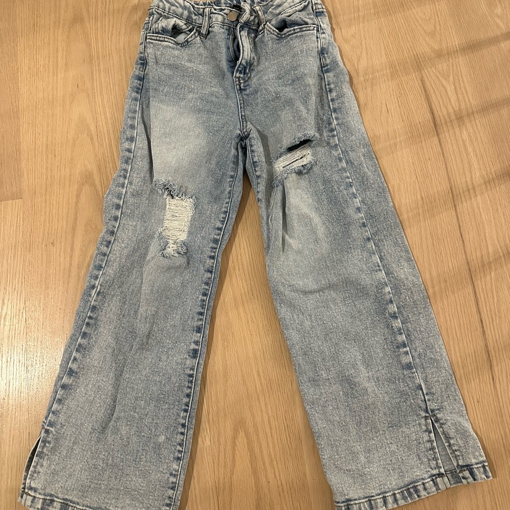 Girls Art-class  Distressed Light Blue Jeans